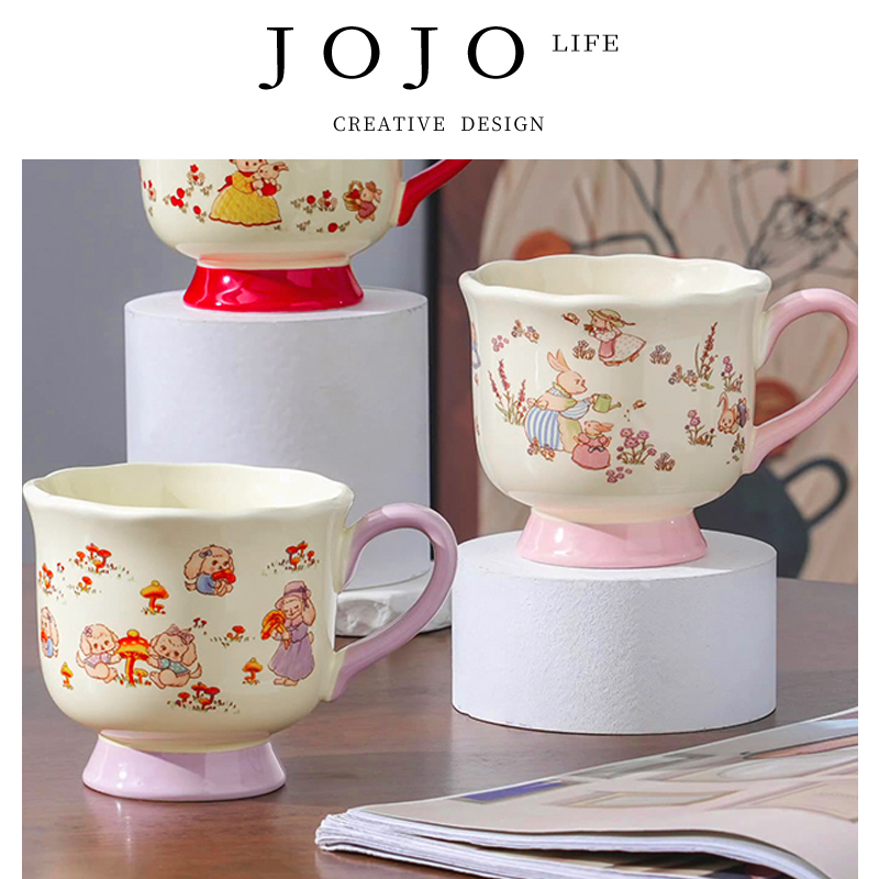 JOJO'SLIFEPD卡通动物高脚杯