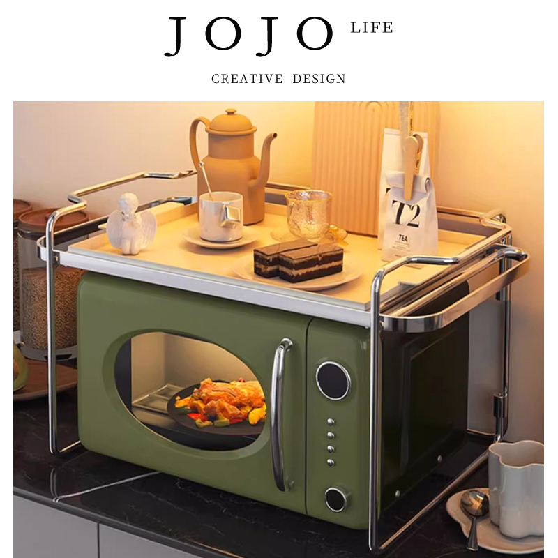 JOJO'SLIFEPD微波炉烤箱置物架