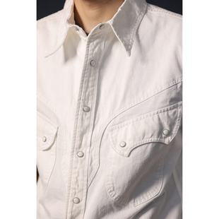 Cowboy Western Snap Shirt 简约美式休闲原色西部牛仔衬衫珍珠扣