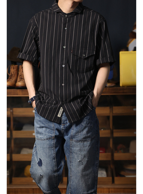 Secondorder SS24 Classic French Work Shirt 复古法式条纹衬衫