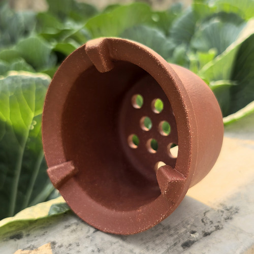 红泥陶土围炉煮茶耐火耐高温炉膛炉芯花盆改炭炉DIY手工炭炉内胆