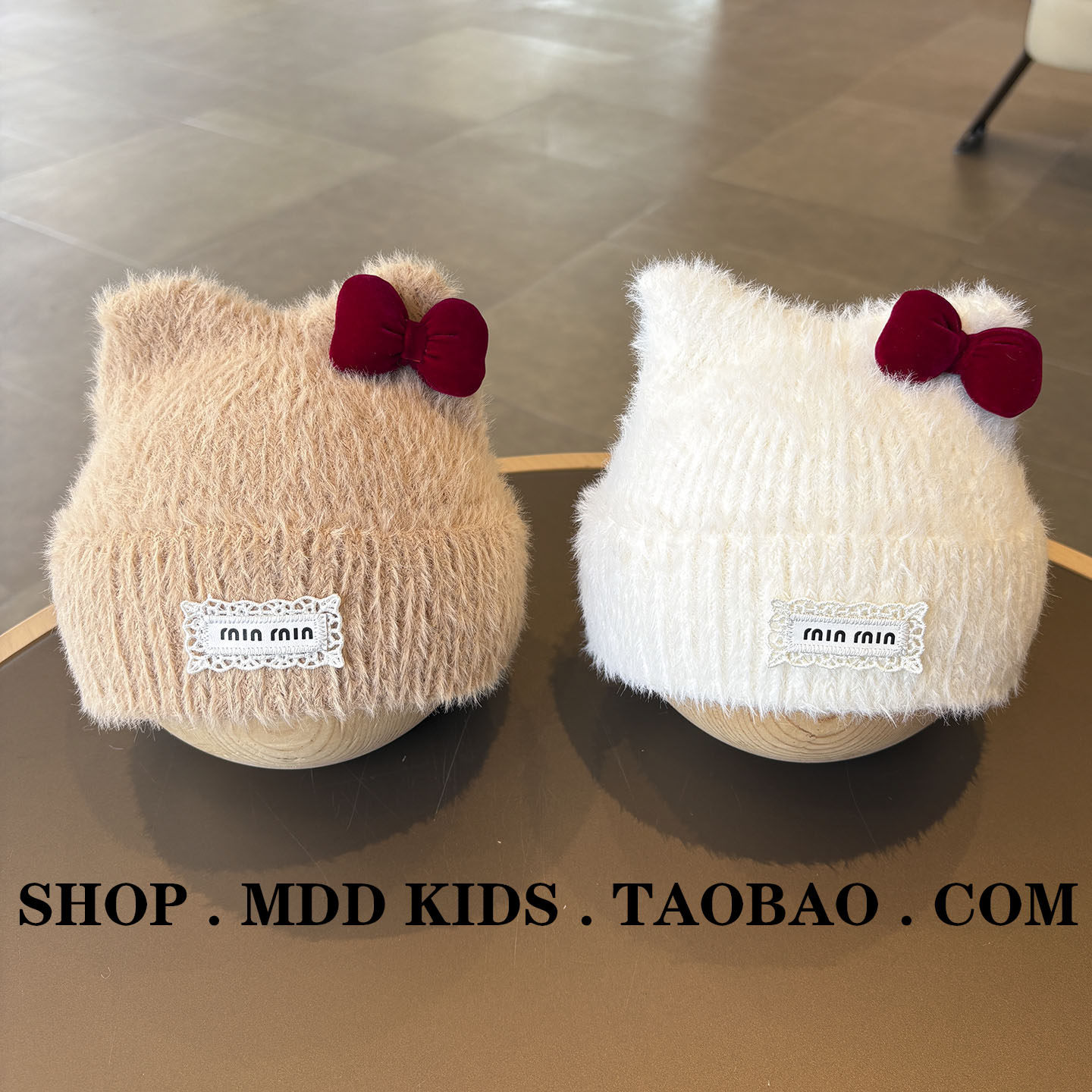 可爱宝宝帽子冬季防寒出行保暖帽婴幼儿套头护耳帽女童针织毛绒帽