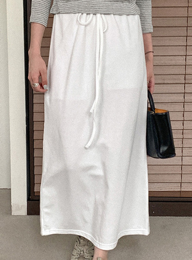 韩国直邮Heylady秋时尚气质淑女休闲百搭宽松通勤高腰半身裙女