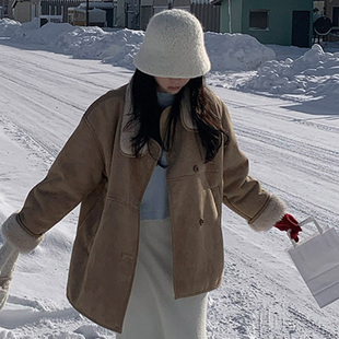 短外套 thankyou冬复古风宽松街头保暖夹克长袖 韩国代购 直邮Fine