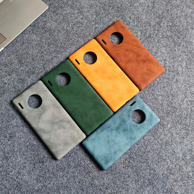 防滑mate30/E/pro皮质手机壳半包