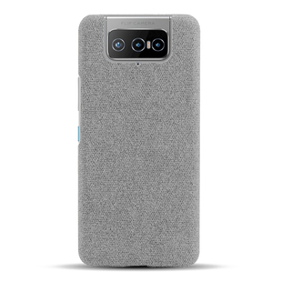 布艺适用华硕Zenfone8 Flip手机壳大孔轻薄简约保护套半包织物硬壳防手汗
