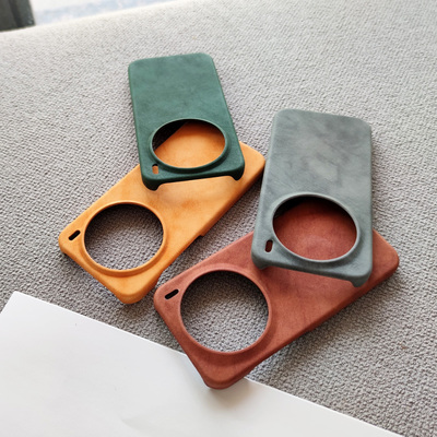 新羊巴皮纹适用vivo x100/x300/X200/s/ultra手机壳mini大孔新款x200pro半包商务保护套皮质高级感硬壳