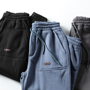 运动休闲长裤 捡漏好货 男士 日系复古潮牌加绒加厚收口卫裤 秋冬季