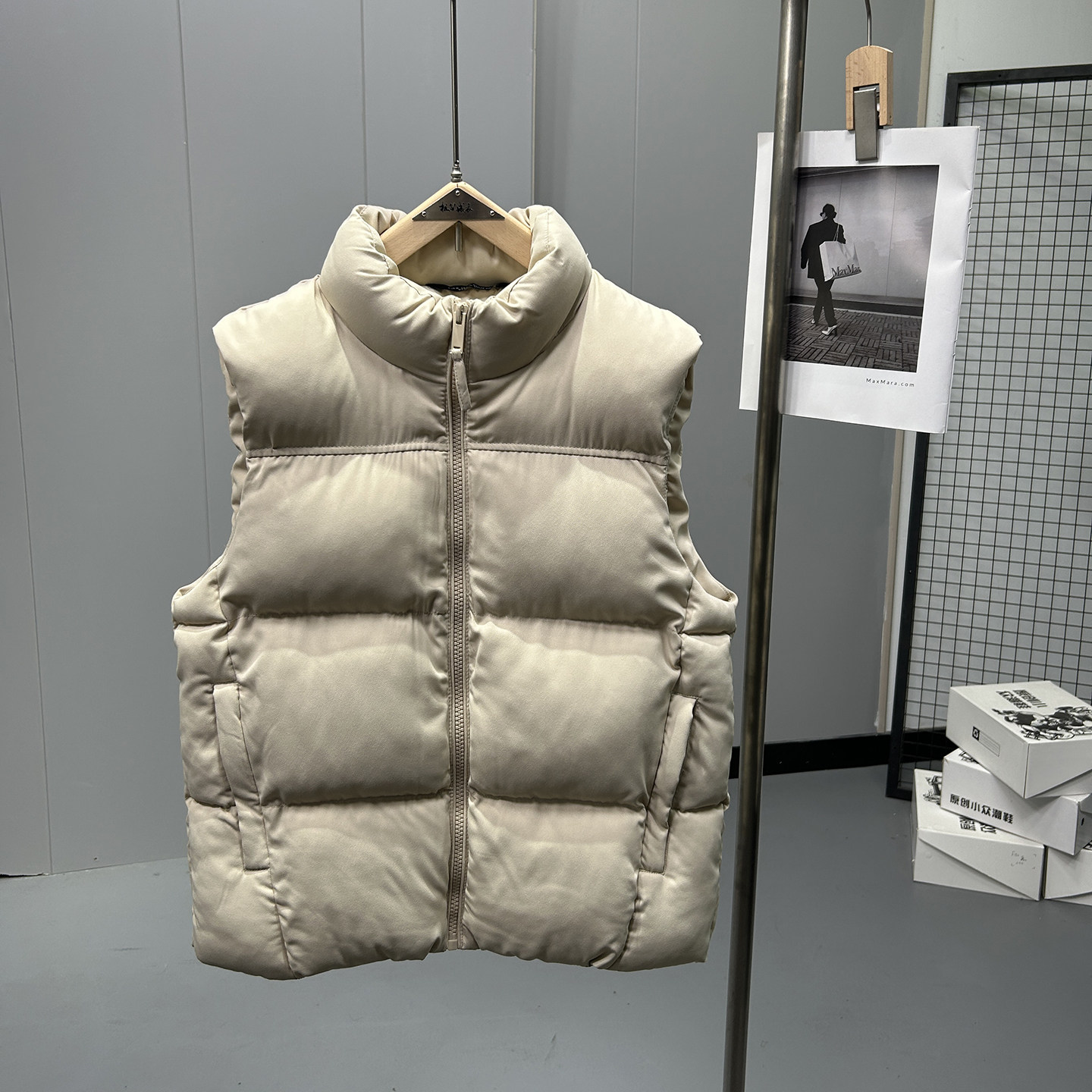 少量 ODM公司单 高蓬松防风保暖立领棉马甲男女纯色百搭无袖坎肩,男装,常规马甲,淘宝优惠券,粉丝福利购,淘宝优惠卷