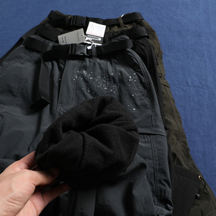 腰带休闲裤 必须得入外贸男士 直筒大码 裤 户外防风加绒加厚保暖工装