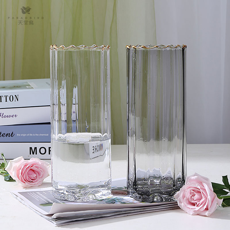 天堂鸟陶瓷花瓶玻璃百合玫瑰家庭