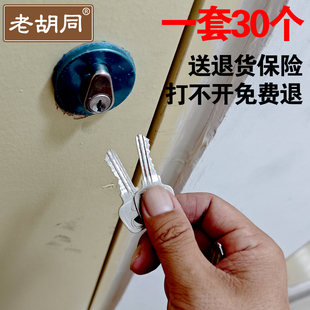 30把 物业锁芯小区楼道管井门锁芯配电表箱水电工锁统开通开钥匙