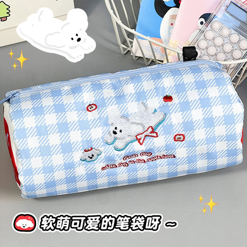 可爱卡通大容量笔袋简约