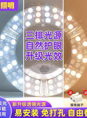 小样照明led灯芯吸顶灯圆形替换灯板灯盘led模组光源环形灯管高亮