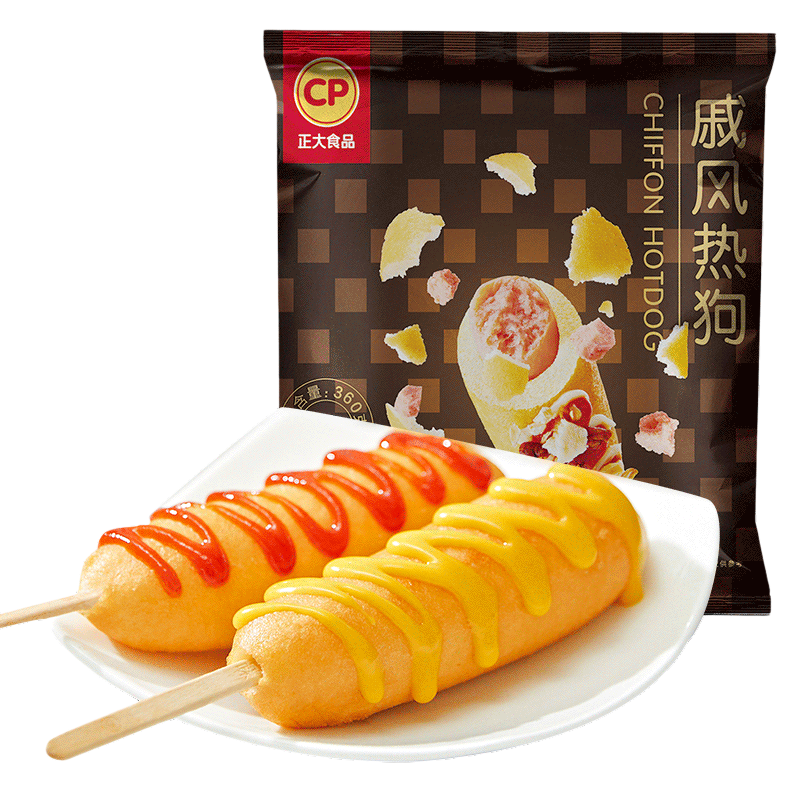 【所有女生直播間】正大戚風(fēng)熱狗棒360g*4袋熱狗腸肉腸空氣炸鍋