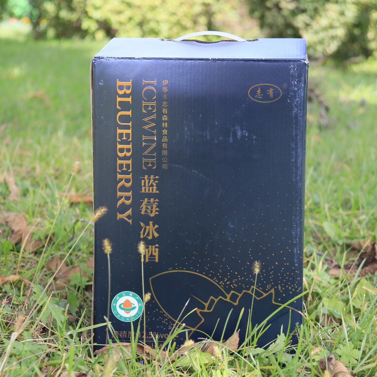 东北特产伊春特产志有蓝莓冰酒低度酒750ML4瓶包邮