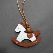 饰创意礼物 手工牛皮挂饰小众ins风包包车载装 童年回忆摇摇马 新款