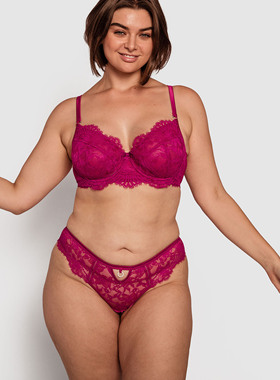 澳单bras 法式蕾丝超薄性感大胸显小套装珍珠白上托聚拢文胸