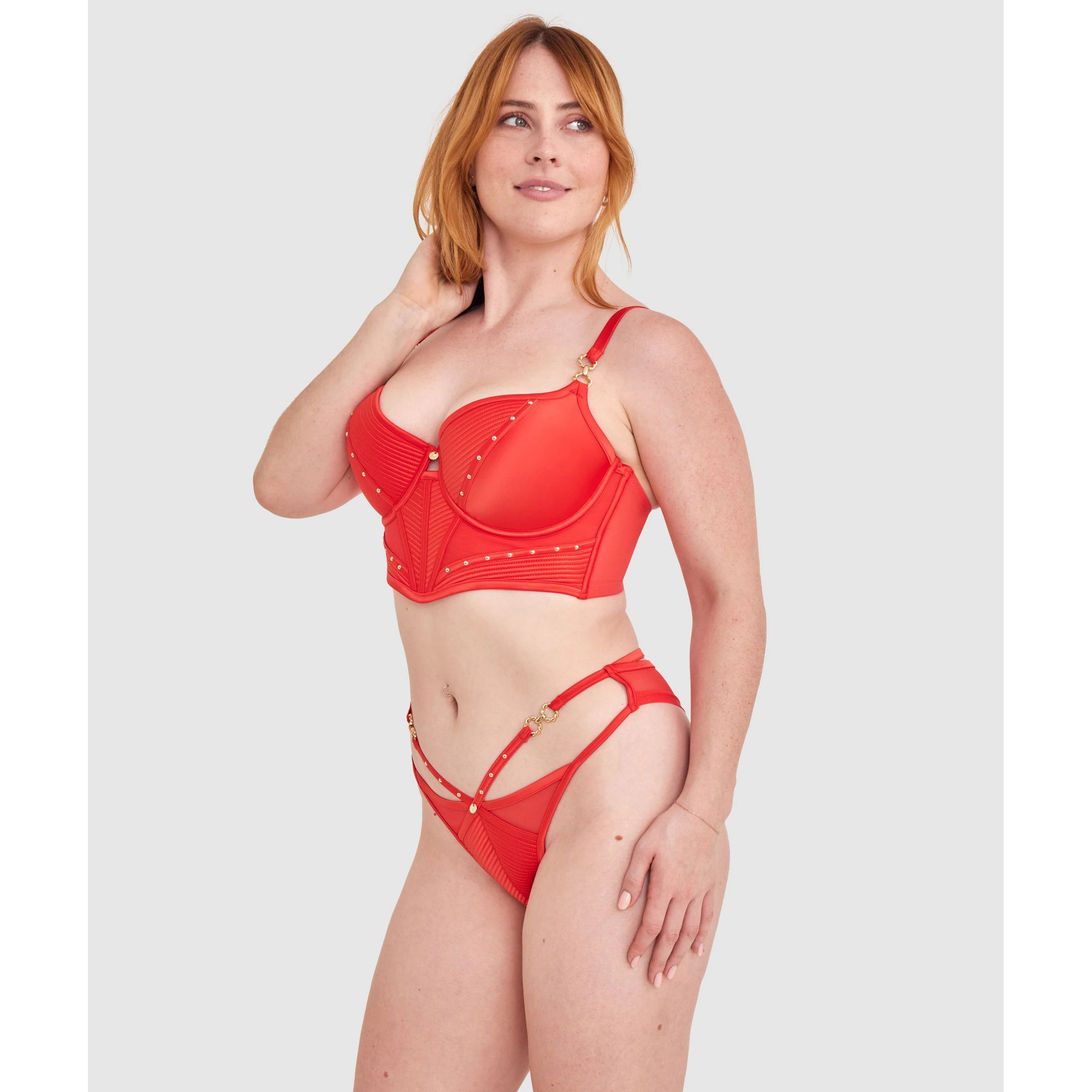 澳单VAMP红色立体质感文胸