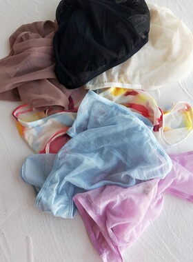 波兰Reser~ 透明薄纱弹力高腰多色性感大码丰满臀腰加大码女内裤