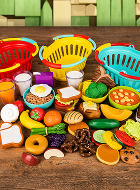 FritzS宝宝仿真食物模型三餐蔬果认知过家家早教益智玩具亲子互动