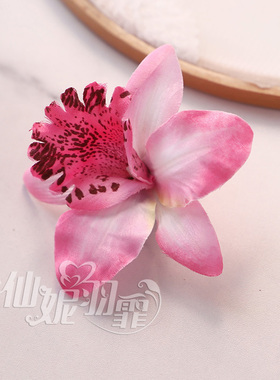 森系唯美风超仙海边头饰小花发夹