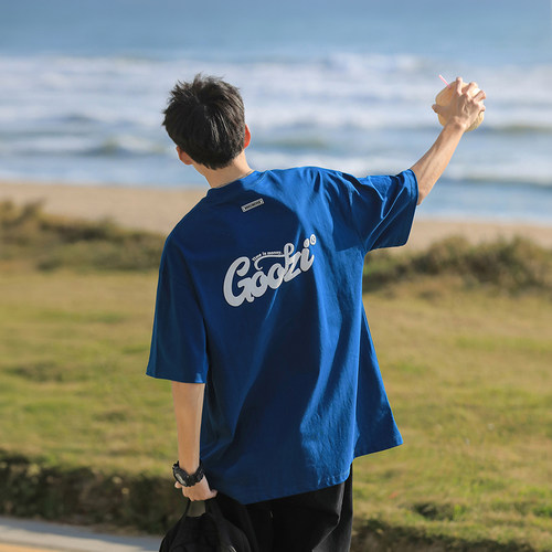 GOOZIMADE发泡防晒短袖T恤男夏