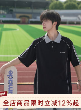 GOOZIMADE日系学院风Polo衫男夏