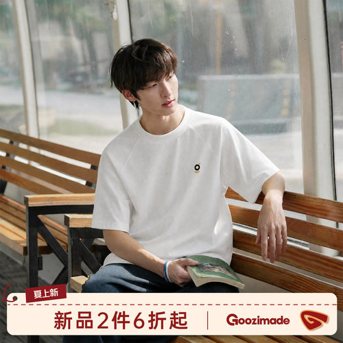 GOOZIMADE复古印花短袖T恤男夏