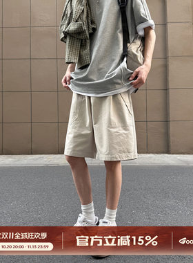 GOOZIMADE美式工装短裤男夏季