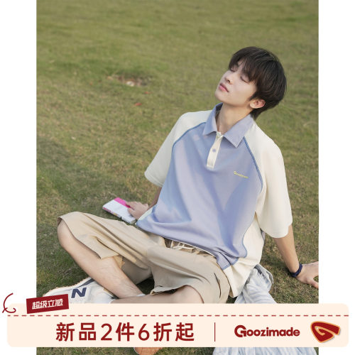 GOOZIMADEpolo衫短袖T恤男夏季
