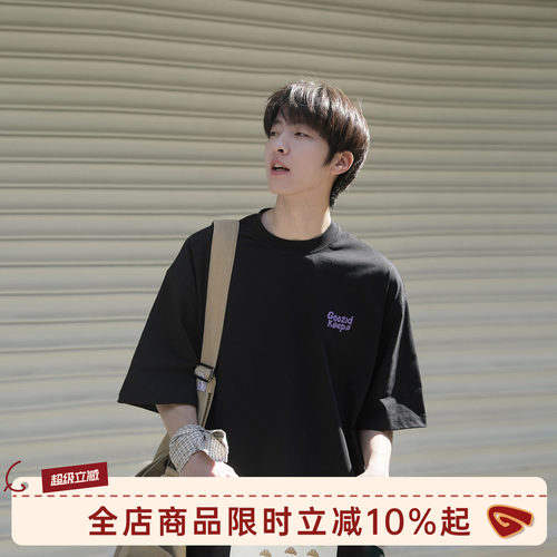 GOOZIMADE字母印花短袖男t恤