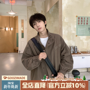 MADE 工装 复古立领夹克男秋冬短款 宽松美式 外套 2025新款 GOOZI