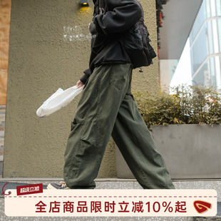 子日系复古青少年直筒休闲长裤 GOOZI 运动裤 男春季 MADE解构工装 裤