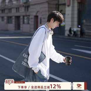 MADE 套头上衣男款 260g重磅纯棉长袖 日系打底衫 t恤男春季 GOOZI