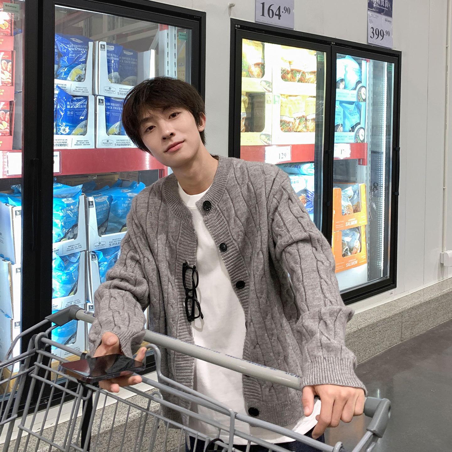 @港仔文艺男 麻花开衫毛衣男秋冬2025新款复古慵懒纽扣针织衫外套