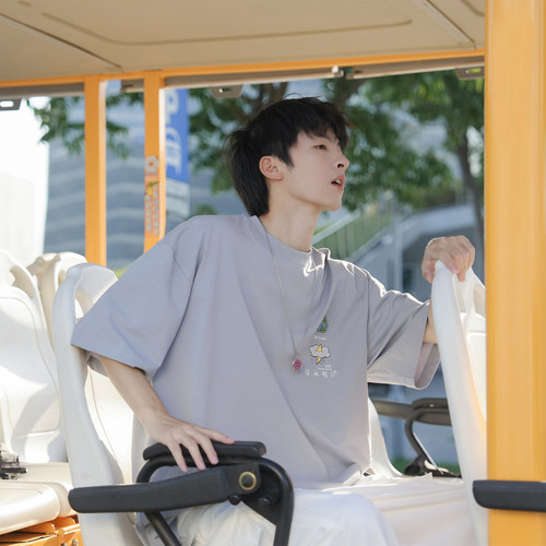 GOOZIMADE280g凉感T恤男生夏季