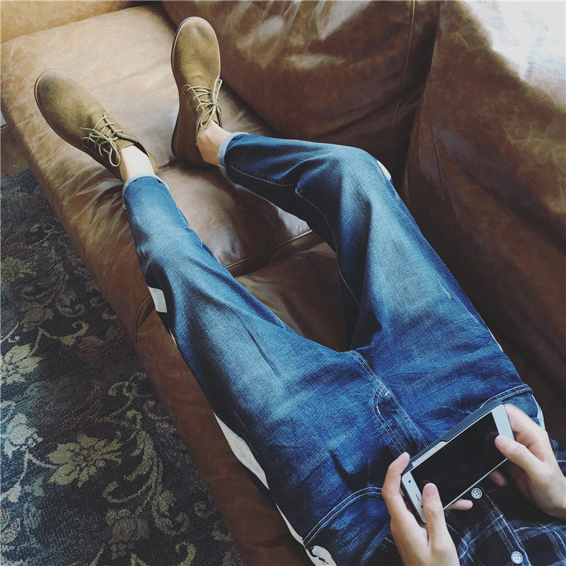 Jeans pour adolescent droite en vrac pour automne - Ref 1480620 Image 4