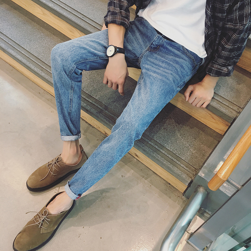 Jeans pour adolescent pieds Slim pour automne - Ref 1480645 Image 4
