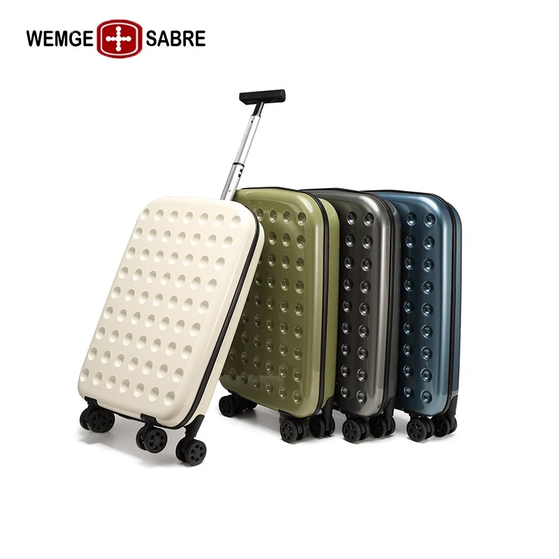 瑞士军刀PC折叠万向轮20/24寸登机箱轻便抗摔单拉杆可扩容旅行箱