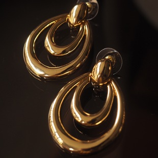 风吹半夏复古赵丽颖同款vintage中古饰品耳环耳夹无耳洞