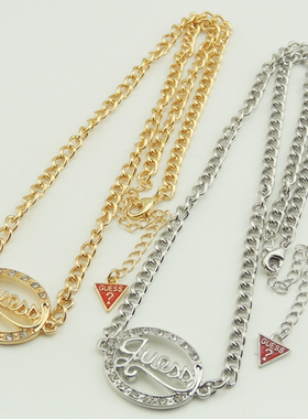 39克拉 欧美饰品 时尚潮流gue。ss镶钻短款个性项链