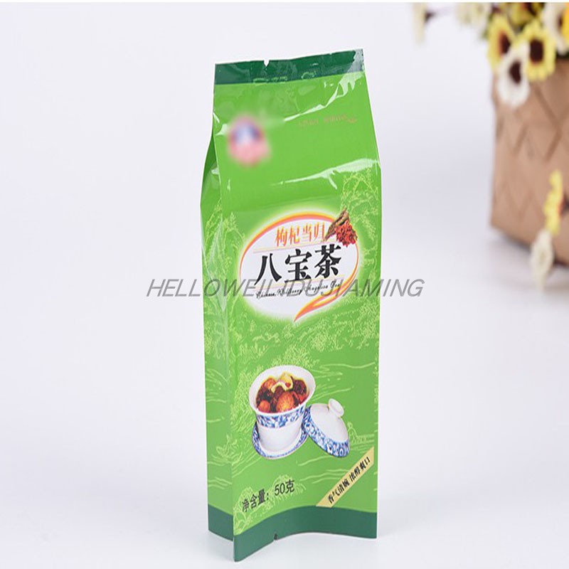 定做八宝茶袋订制BOPP镀铝三清茶复合袋中封折边花草茶彩印塑料袋
