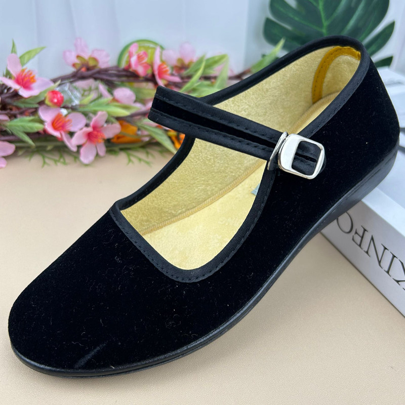 老北京布鞋女鞋小脚鞋工装鞋黑色演出鞋舞蹈鞋跳舞鞋小码31 32 33,女鞋,传统布鞋,淘宝优惠券,粉丝福利购,淘宝优惠卷