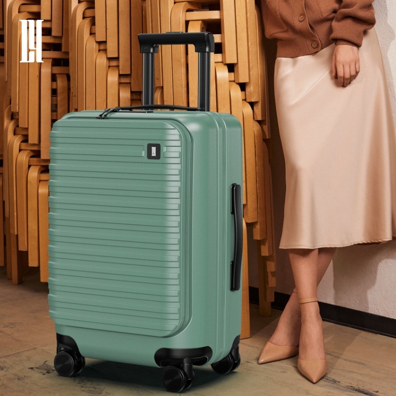 可扩展行李箱20寸前开盖旅行箱