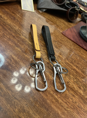 纯手工植鞣牛皮钥匙扣挂件真皮手拎钥匙包收纳包挂件包挂脖小包