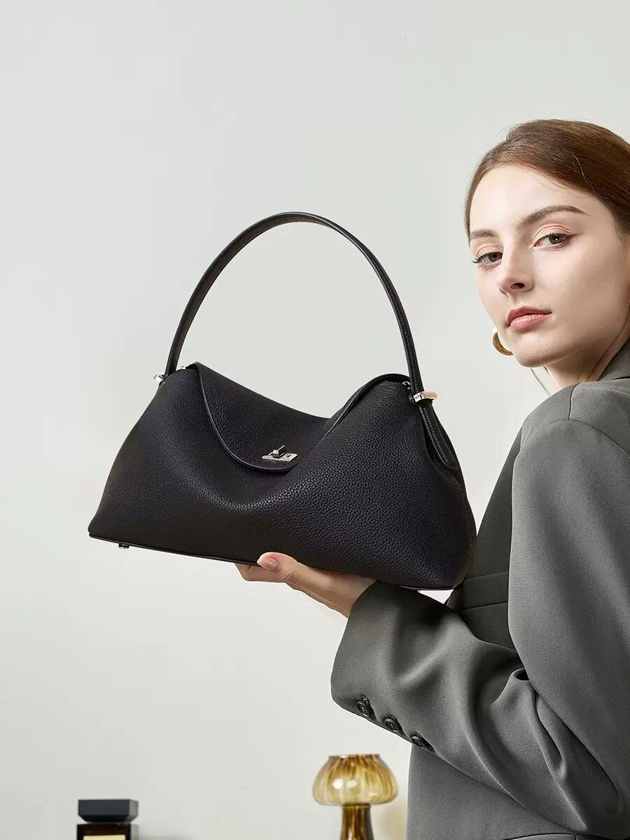 牛皮百搭小懒包2026新款包夏季真皮单肩斜挎包通勤女包手提包