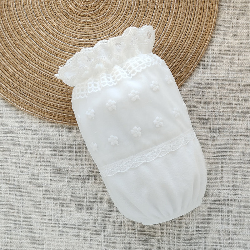 袖套短款女秋冬蕾丝黑色白色防污可爱袖头羽绒服工作套袖韩版手袖