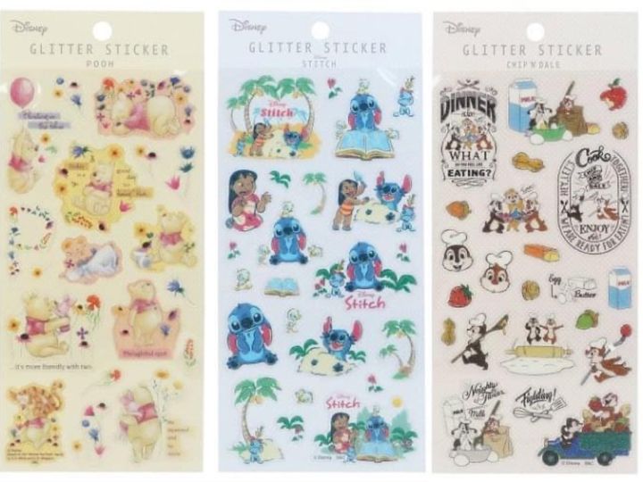 花栗鼠小熊维尼史迪仔手帳贴纸