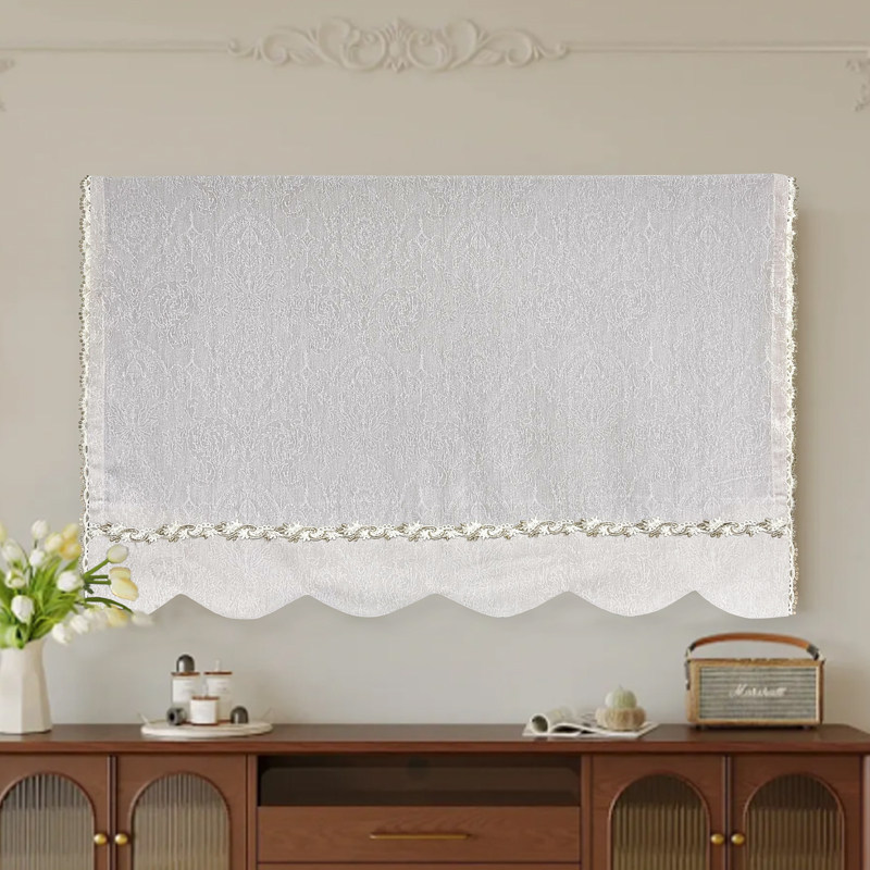 2025新款电视机全包防尘罩轻纱提花液晶19寸-85寸坐机挂式盖布套,居家布艺,电视机罩,淘宝优惠券,粉丝福利购,淘宝优惠卷